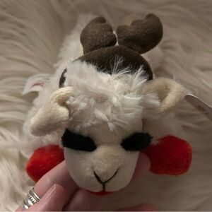Lambchop With Antlers Christmas dog toy New